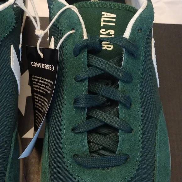 Converse Run Star Trainer. Green Envy/Egret/White. Low top Shoe. Unisex, Size 9 - Picture 11 of 16